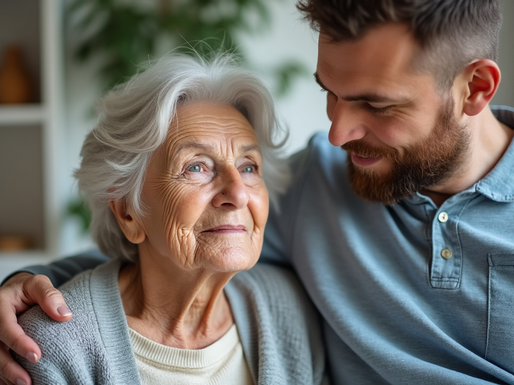 Accompagnement d'une personne âgée à domicile