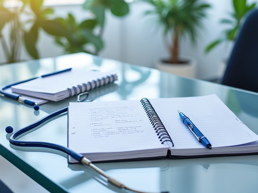 Carnet de suivi des soins avec notes manuscrites