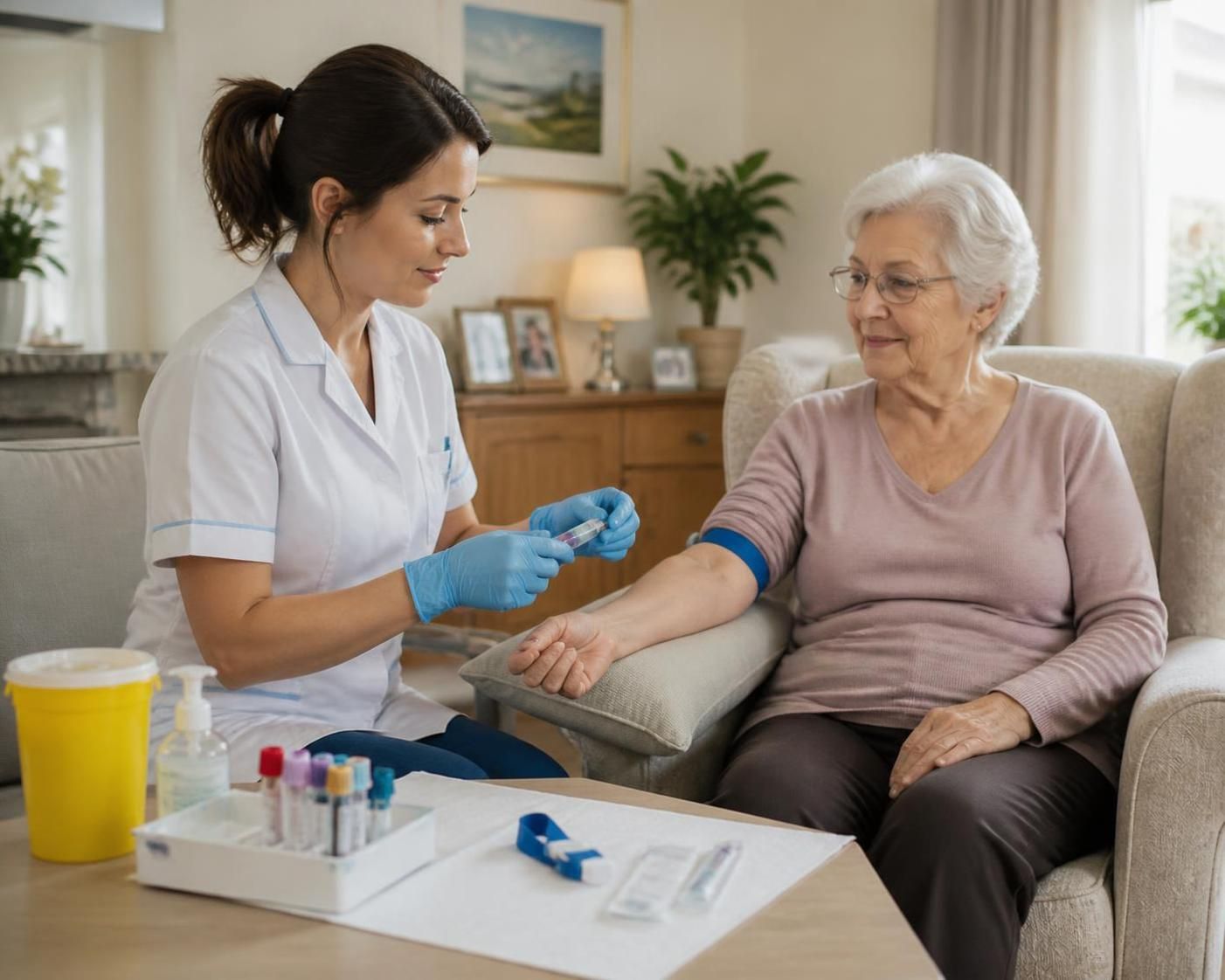 découvrez comment se déroule une prise de sang à domicile avec une infirmière, pour un service médical pratique, rapide et confortable chez vous.