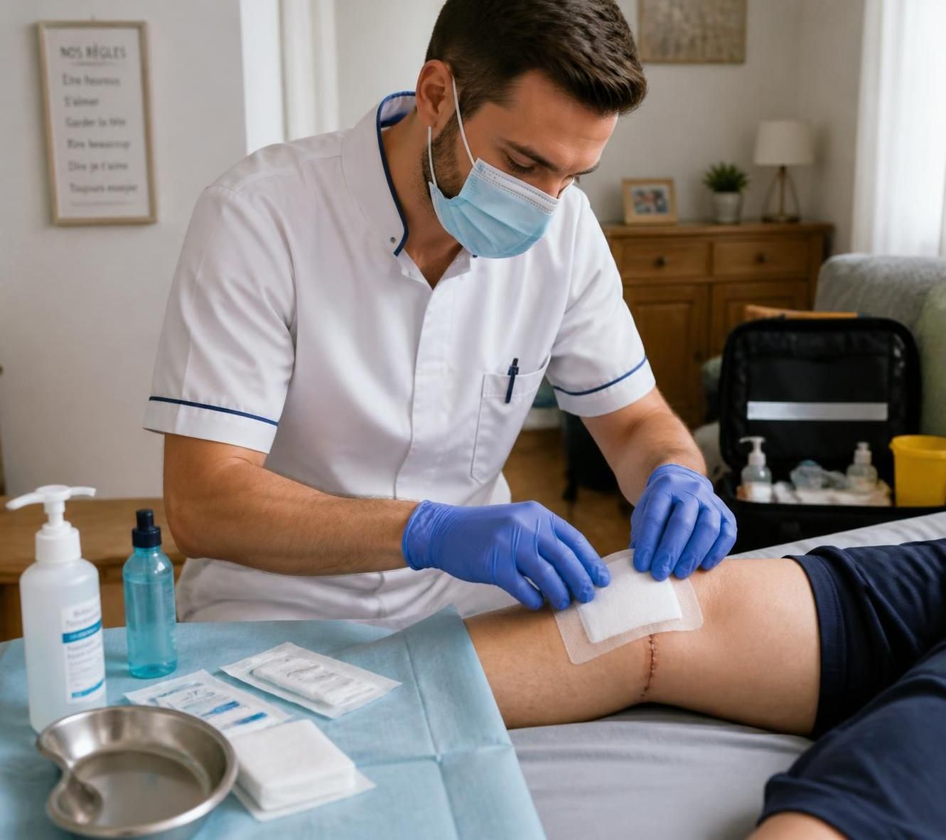 découvrez le protocole complet pour le pansement des plaies chirurgicales, avec les étapes clés et des conseils essentiels pour une cicatrisation optimale et une prévention des infections.