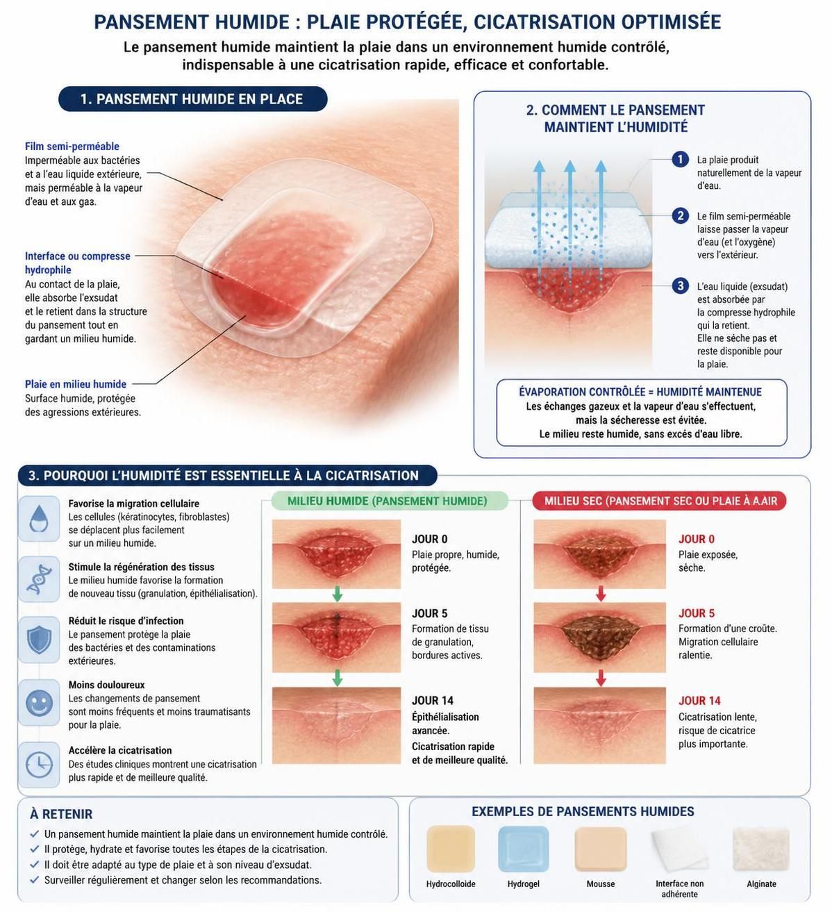 découvrez tout sur le pansement humide : ses avantages, ses utilisations et comment il favorise une meilleure cicatrisation pour vos soins quotidiens.