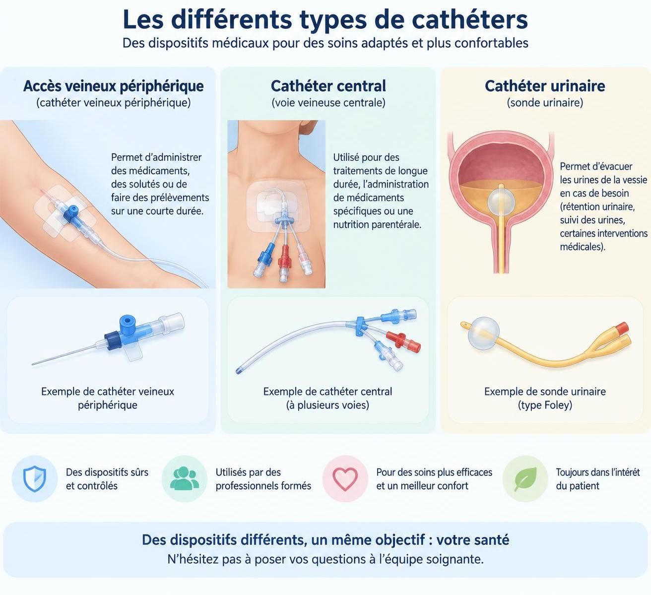 découvrez les différents types de cathéters, leurs utilisations et les conseils essentiels pour mieux comprendre leur rôle et leur entretien.